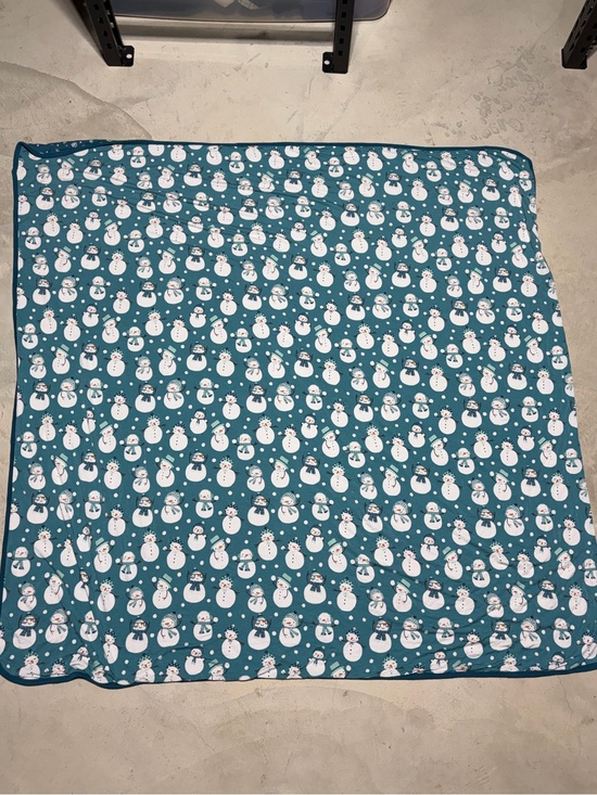Little Sleepies Other - Little sleepies Snowman Print Throw Blanket bamboo
